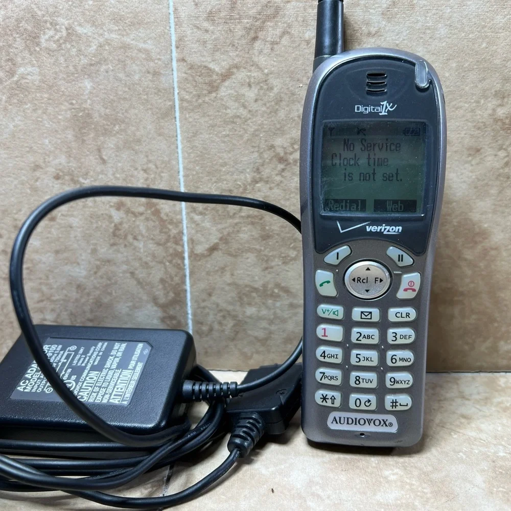 Vintage Audiovox Black and Gray Cell Phone